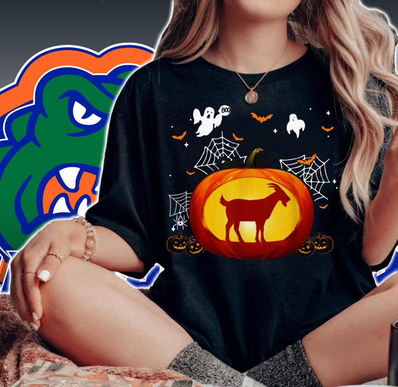 Goat Halloween Pumpkin Costume Cute Outfit Gift t-shirt woman shirt
