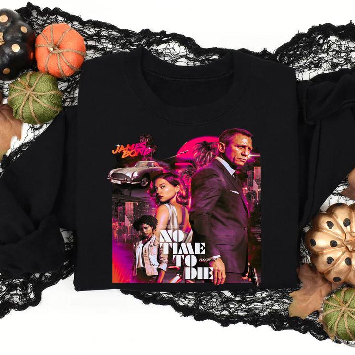James Bond 007 no time to die t-shirt sweatshirt
