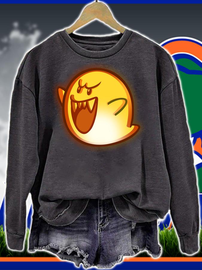 Beautiful Nintendo Super Mario Boo Halloween Pumpkin Graphic t-shirt sweatshirt