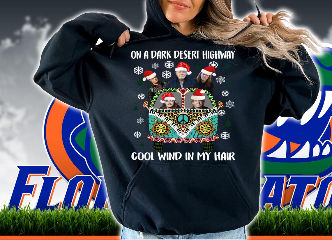 Eagles Band On A Dark Desert Highway Cool Wind In My Hair Christmas t-shirt hoodie
