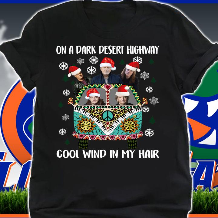 Eagles Band On A Dark Desert Highway Cool Wind In My Hair Christmas t-shirt shirt