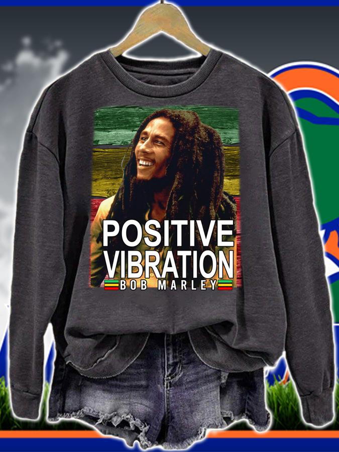Bob Marley Positive Vibration Juneteenth Black Lives Matter t-shirt sweatshirt
