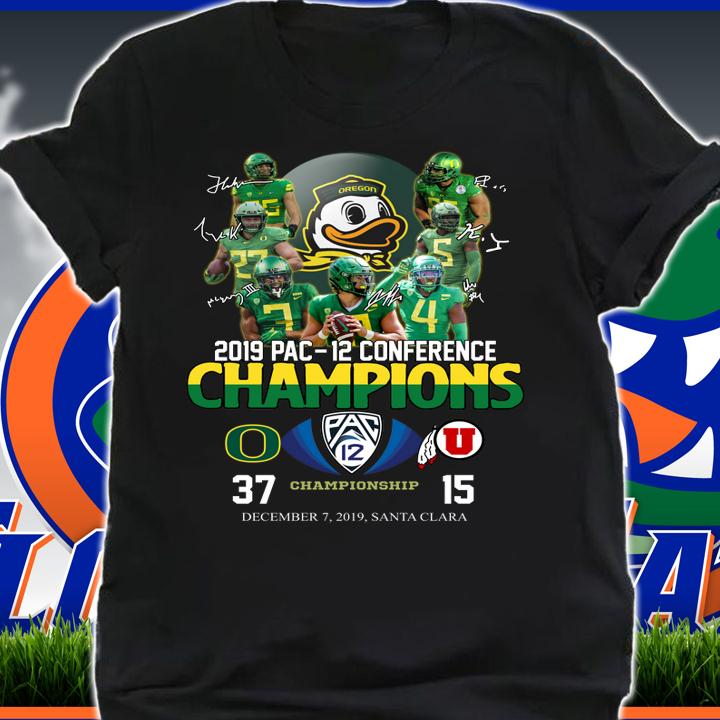 Oregon Ducks 2019 Pac 12 conference championship 37 15 t-shirt shirt