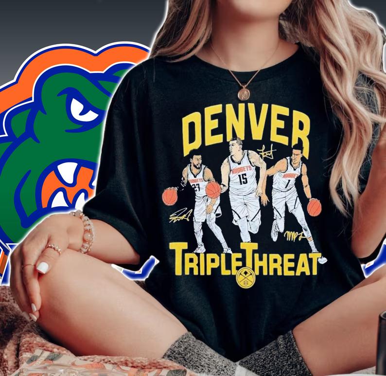Denver Nuggets triple threat t-shirt woman shirt