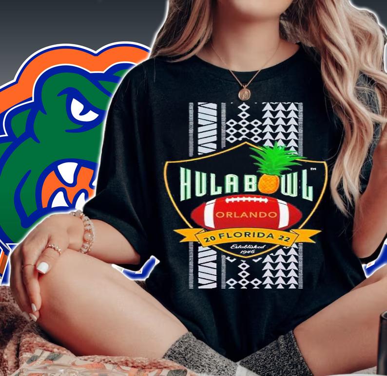 2022 Hula Bowl Logo with Hawaiian Kapa shirt t-shirt woman shirt