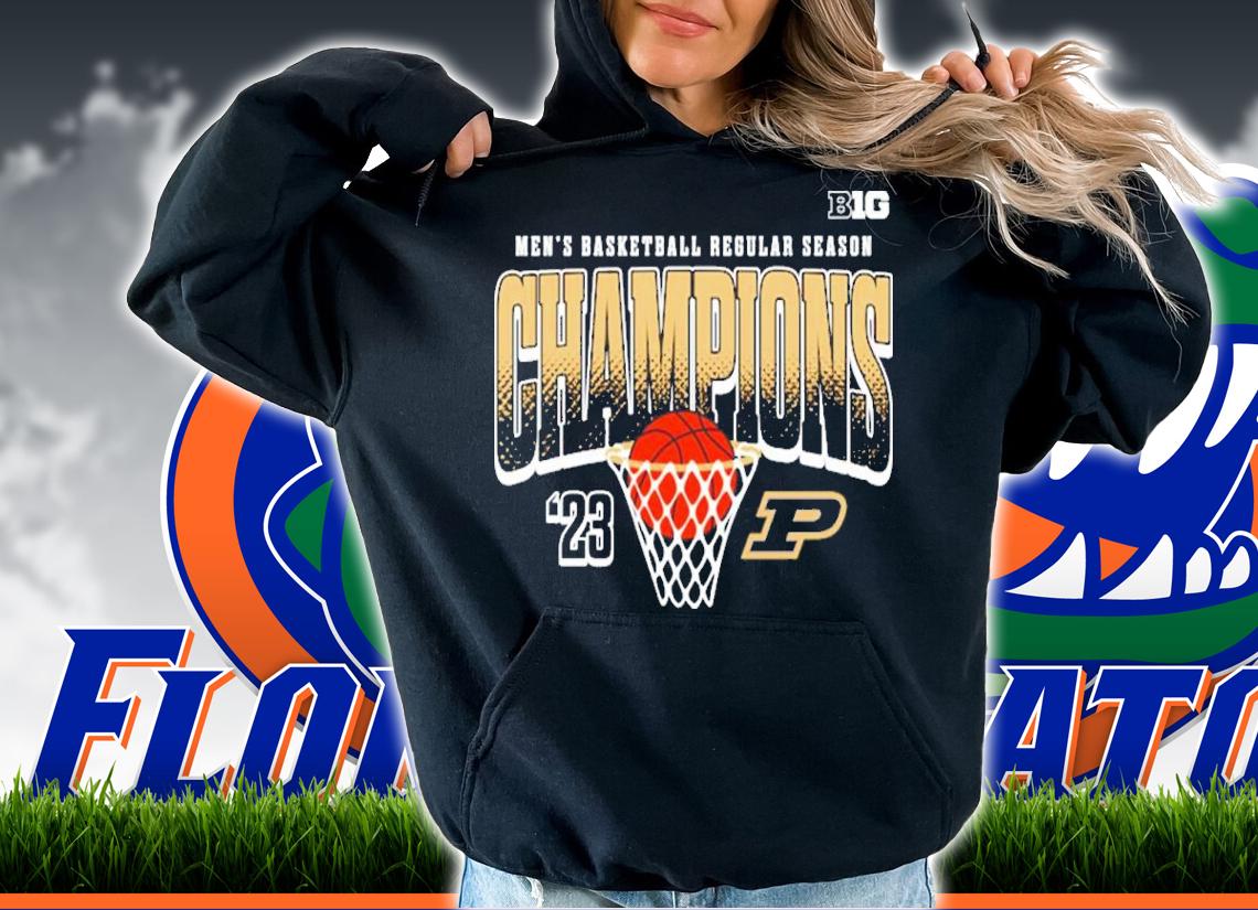 Big 10 Purdue Boilermakers 2023 Men's Basketball Regular Season Champions Shirt t-shirt hoodie