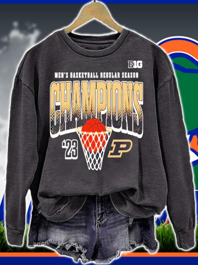 Big 10 Purdue Boilermakers 2023 Men's Basketball Regular Season Champions Shirt t-shirt sweatshirt