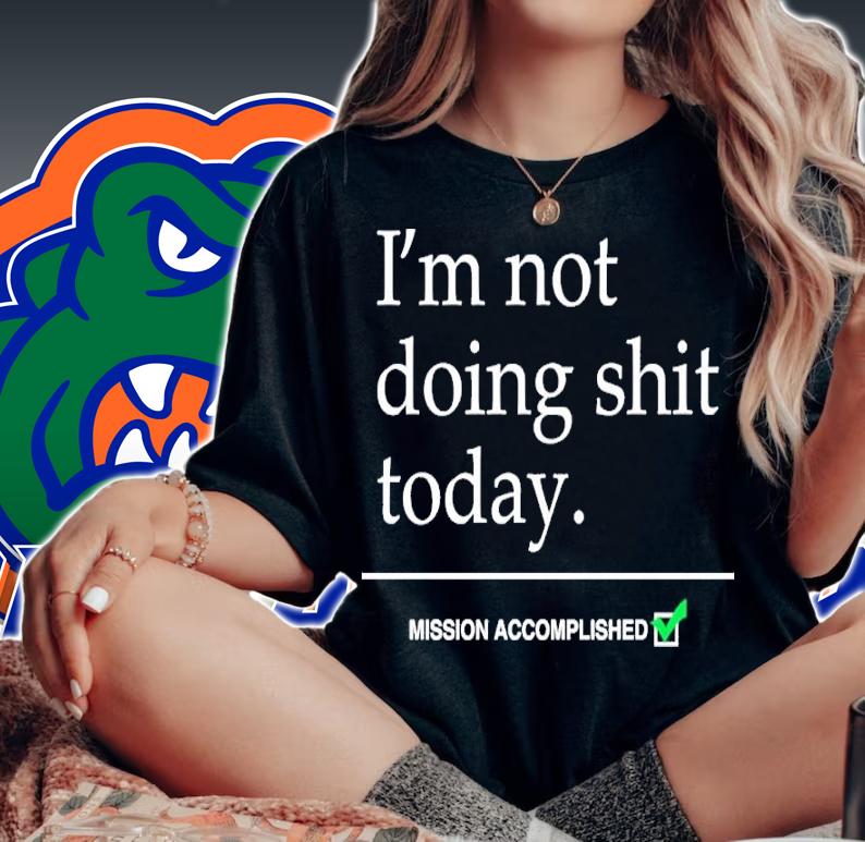 Avril Lavigne Wearing I'm Not Doing Shit Today Mission Accomplished Classic Shirt t-shirt woman shirt