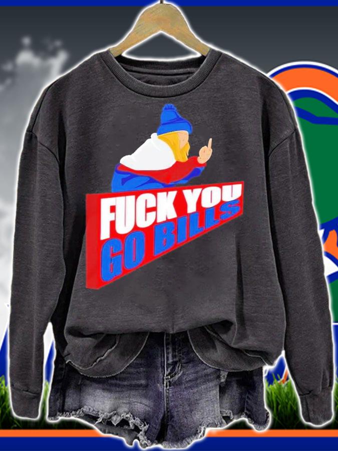 Buffalo Bills fuck you go Bills middle finger shirt t-shirt sweatshirt