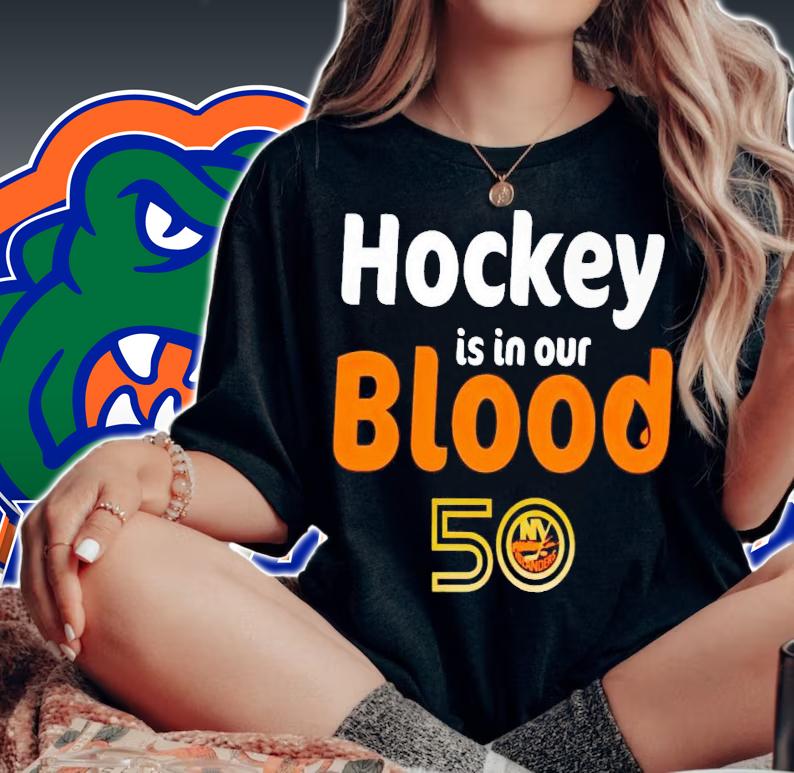 Hockey is in our blood 50 New York Islanders shirt t-shirt woman shirt