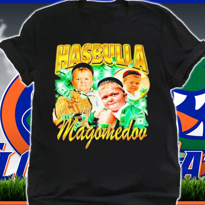 Hasbulla Magomedov championship belt and dollar shirt t-shirt shirt