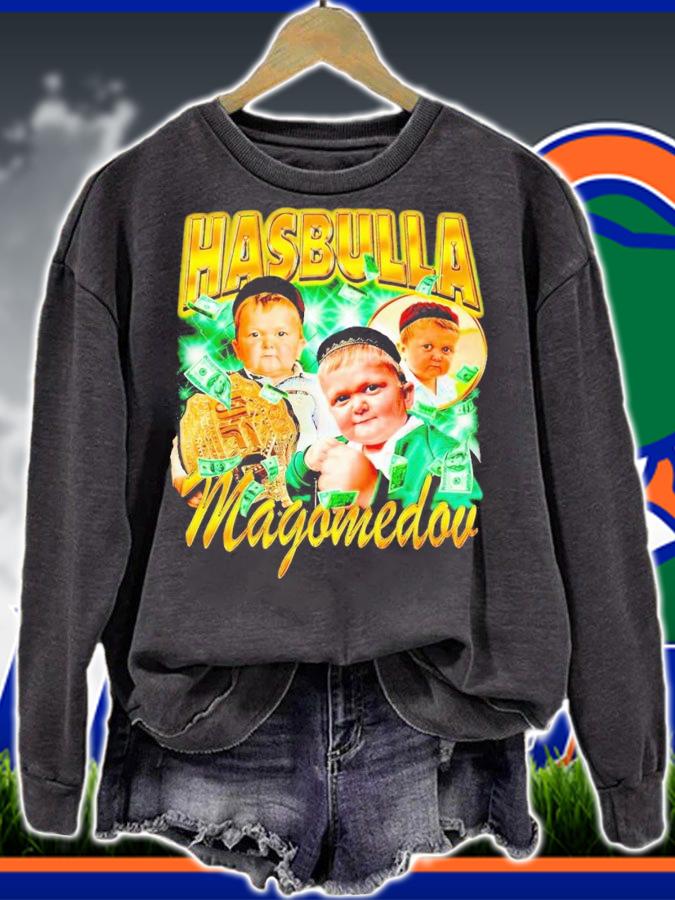 Hasbulla Magomedov championship belt and dollar shirt t-shirt sweatshirt