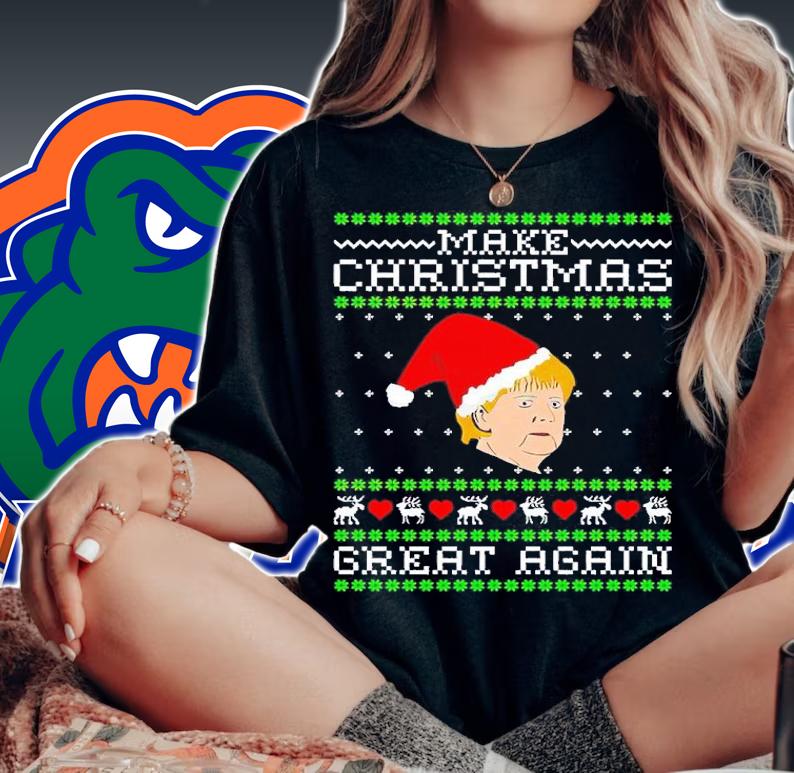 Make Christmas Great Again Ugly Xgiftmas shirt t-shirt woman shirt