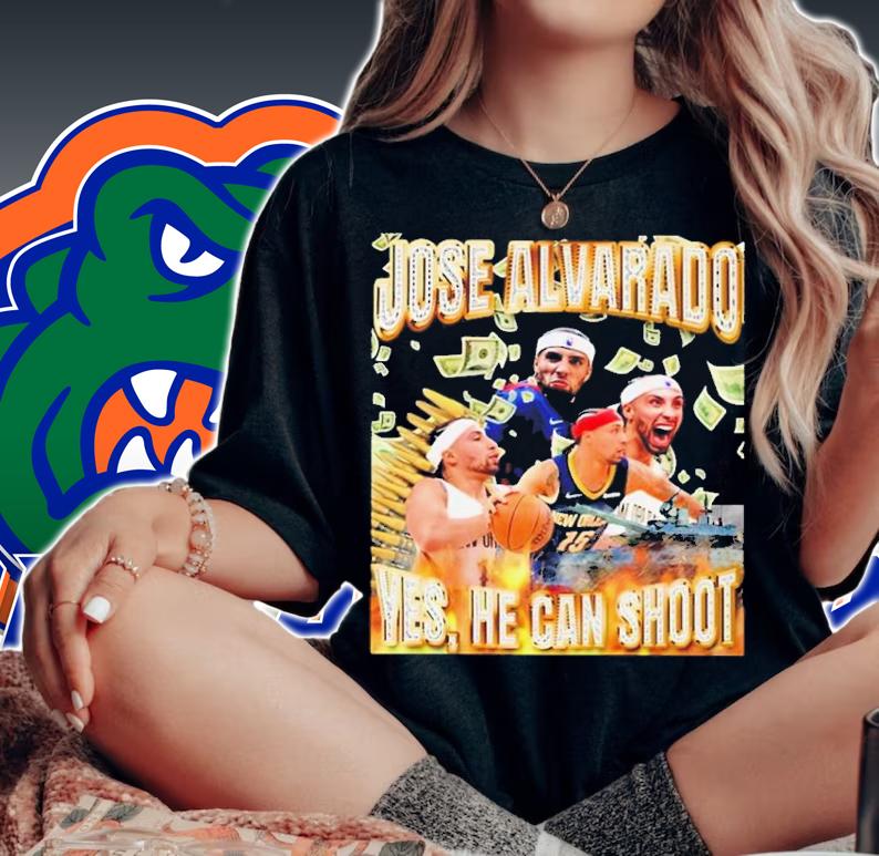 NBA Brandon X. Ingram Wearing Jose Alvarado Yes He Can Shoot Shirt t-shirt woman shirt