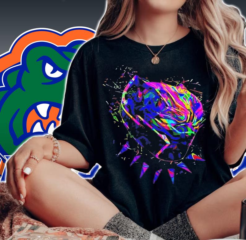Neon Panther shirt t-shirt woman shirt