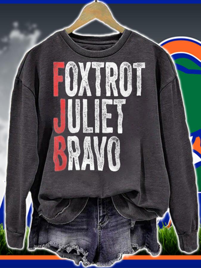 Foxtrot Juliet Bravo Funny Anti Biden FJB T-Shirt t-shirt