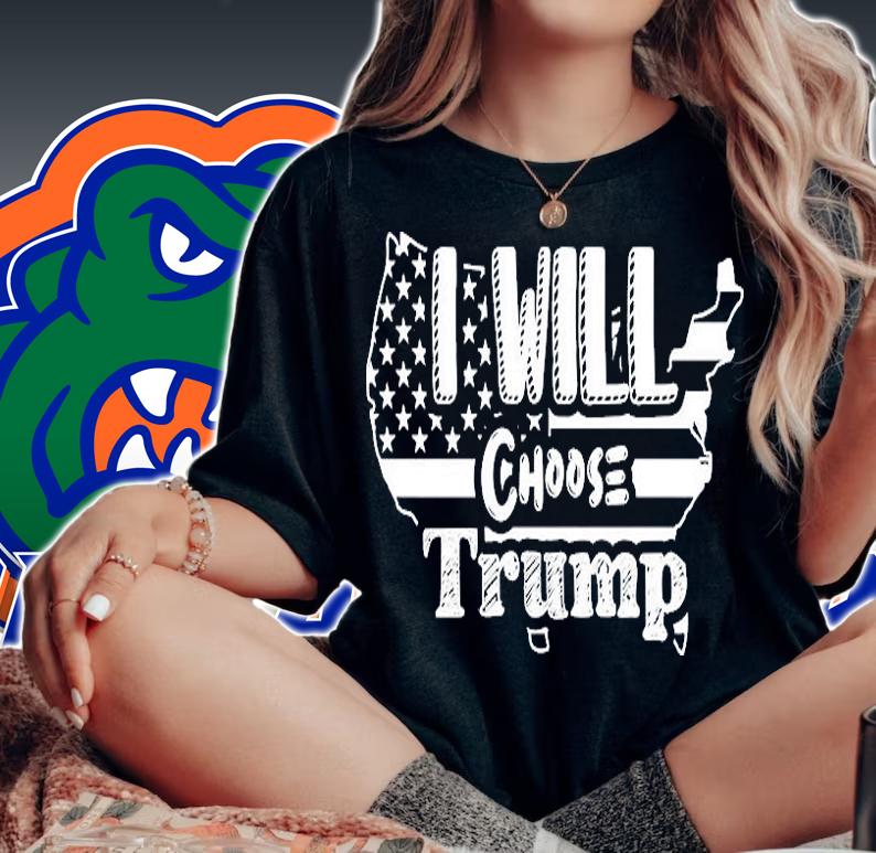 I Will Choose Trump US Flag T-Shirt t-shirt woman shirt