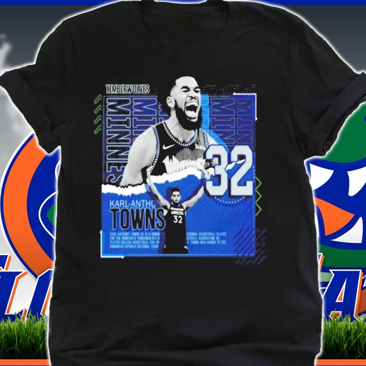 Karl-Anthony Towns Basketball Paper Poster Timberwolves Shirt t-shirt shirt