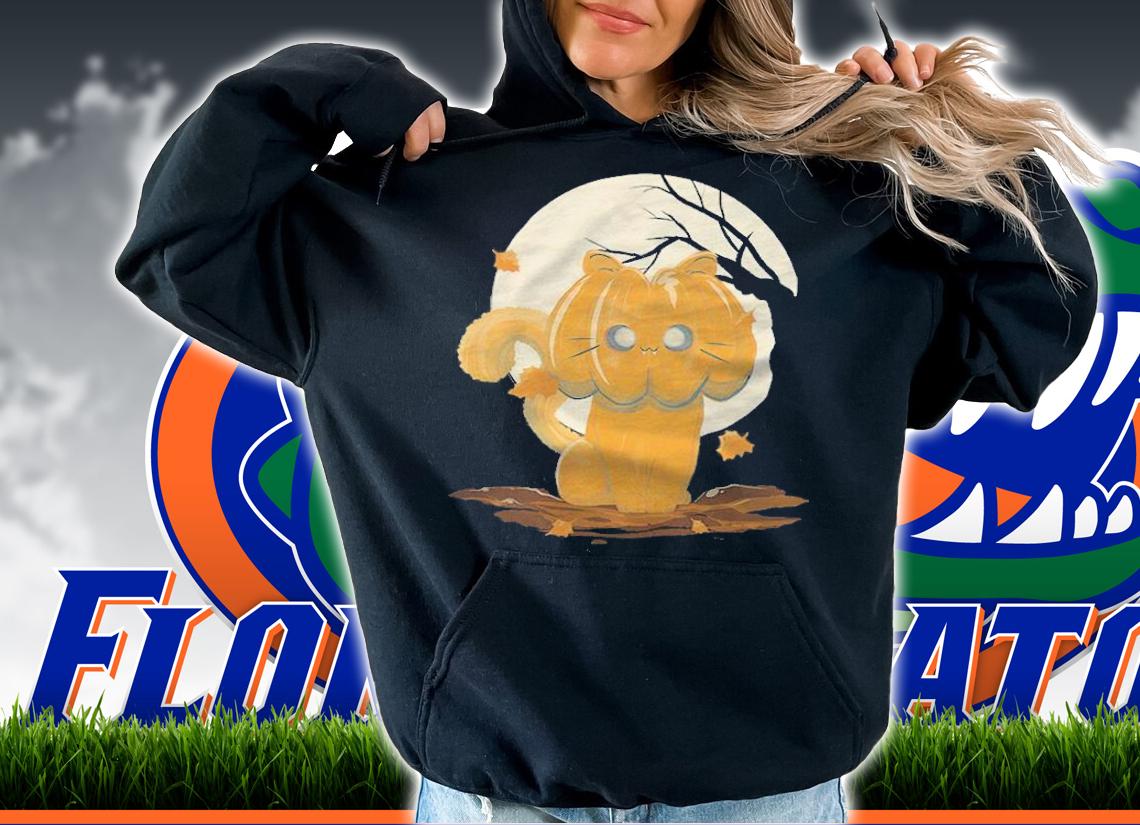 Halloween Cat Pumpkin Moonlight Shirt hoodie