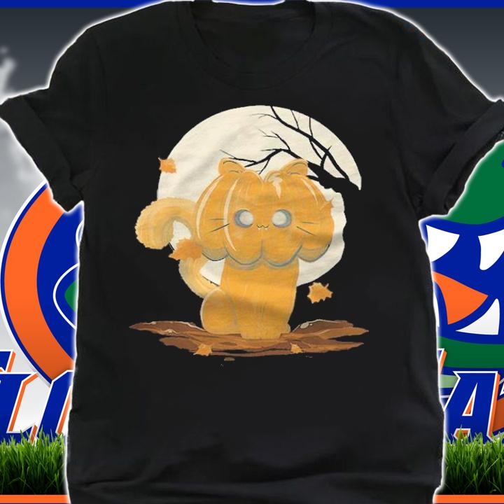 Halloween Cat Pumpkin Moonlight Shirt shirt
