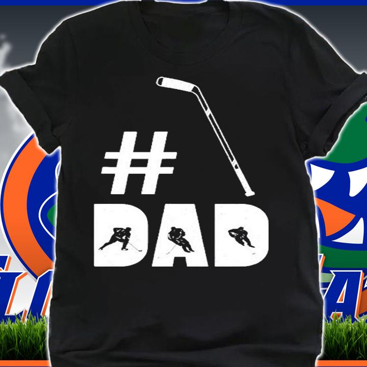 Mens Dad Hockey Shirt Gift For Him Daddy Funny Fathers Day T-Shirt shirt