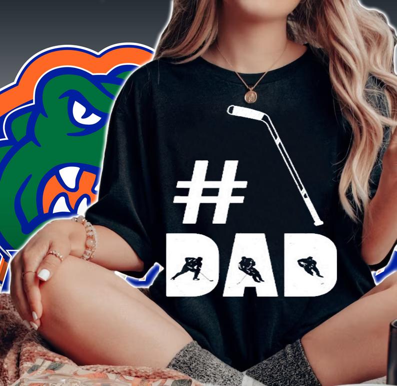 Mens Dad Hockey Shirt Gift For Him Daddy Funny Fathers Day T-Shirt woman shirt