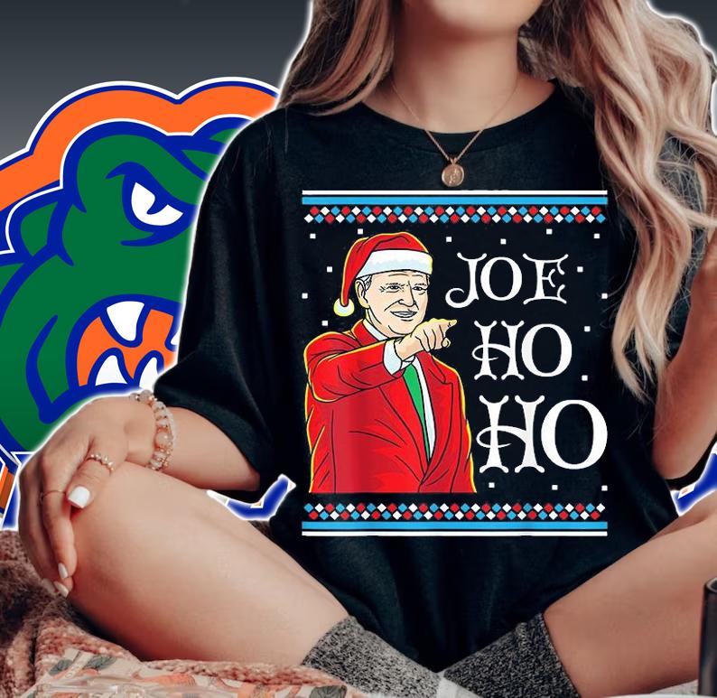 Joe Ho Ho Funny Democratic Party Joe Biden Christmas T-Shirt woman shirt