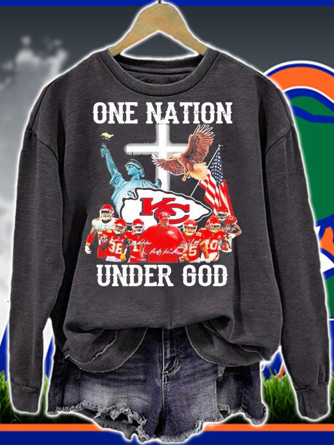 Kansas City Chiefs One Nation Under God T-Shirt sweatshirt