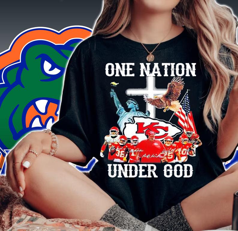 Kansas City Chiefs One Nation Under God T-Shirt woman shirt