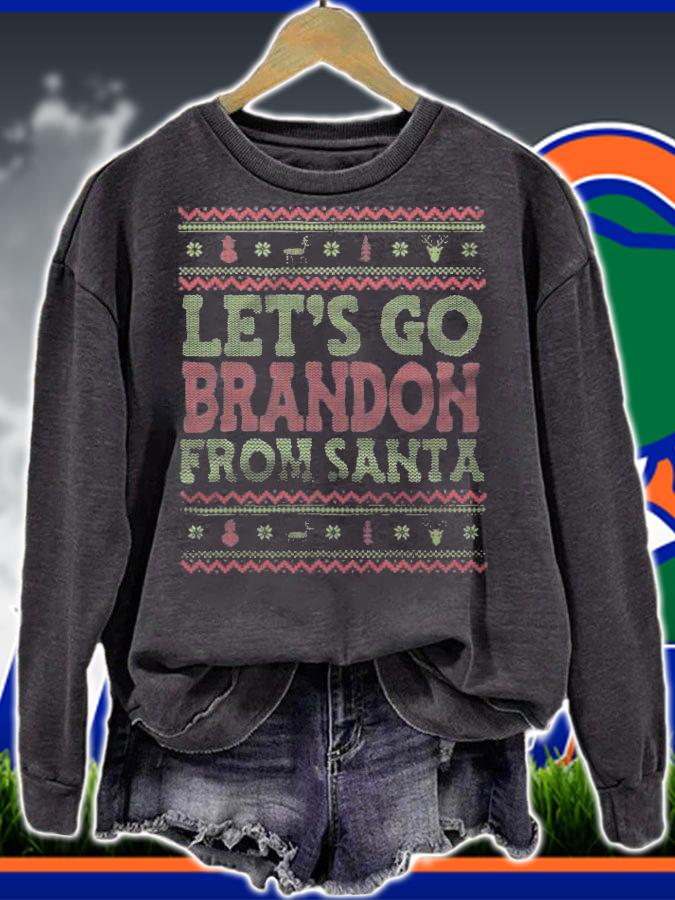 Let's Go Brandon From Santa T-Shirt sweatshirt