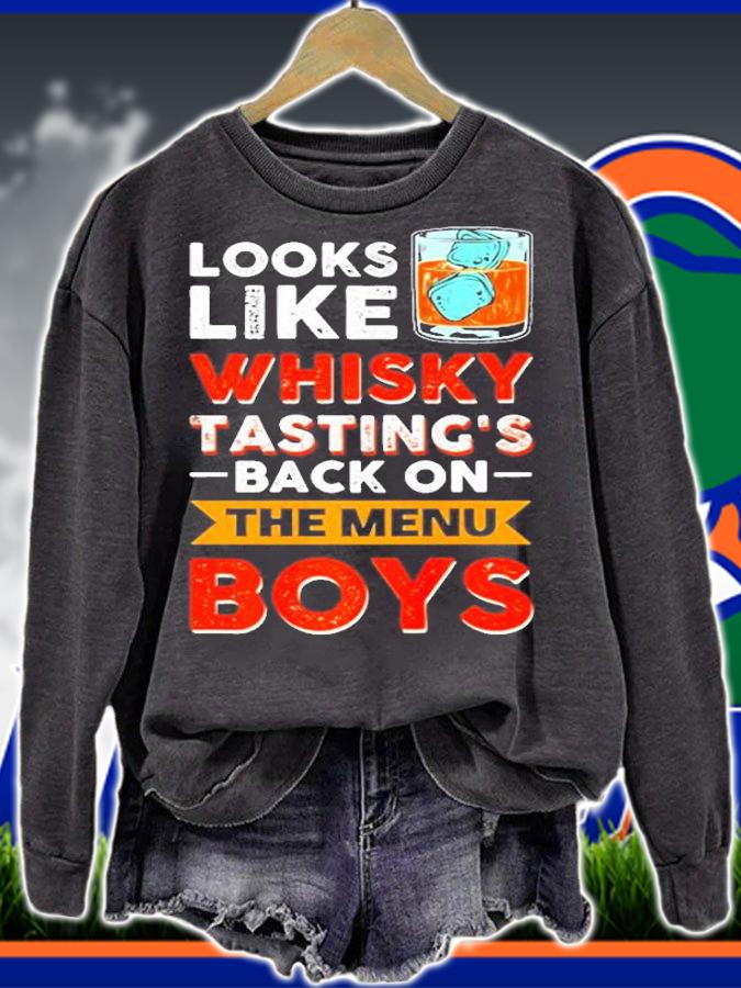 Looks Like Whisky Tastings Back On The Menu Boys T-Shirt