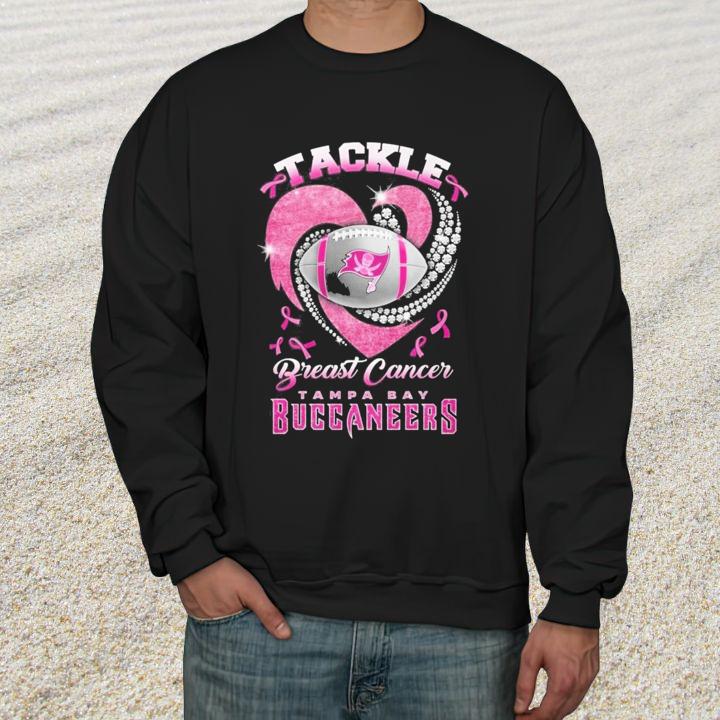 Tackle Breast Cancer Awareness Tampa Bay Buccaneers Football T-Shirt sweatshirt