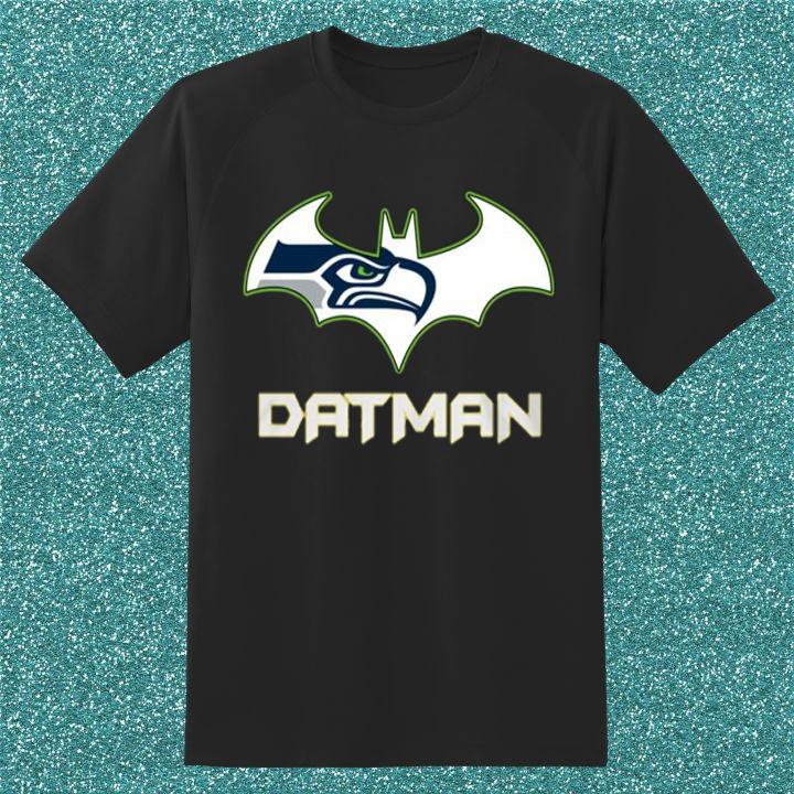 Shop Seattle Seahawks Datman Batman Logo Shirt – Limited Edition Fan Gear
