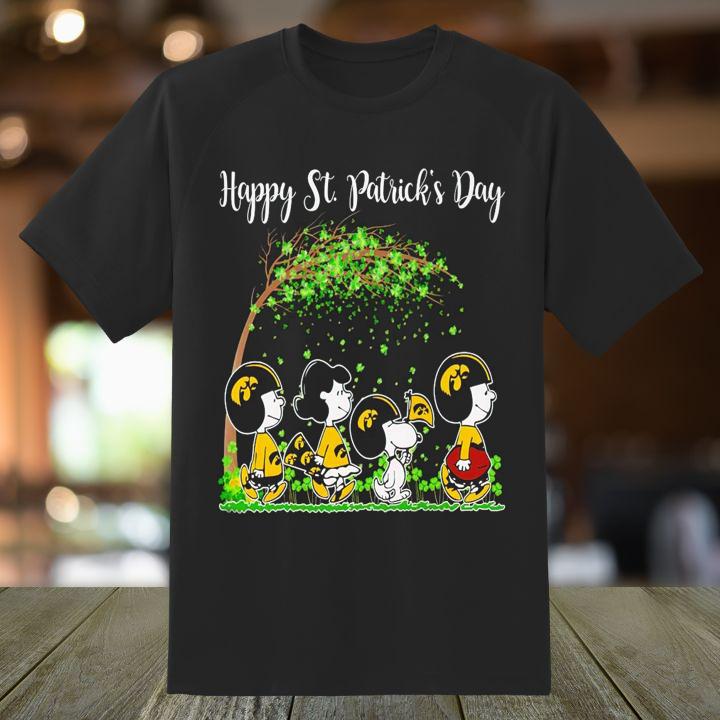 Peanuts Snoopy Iowa Hawkeyes St. Patrick's Day Shirt – Funny Festive