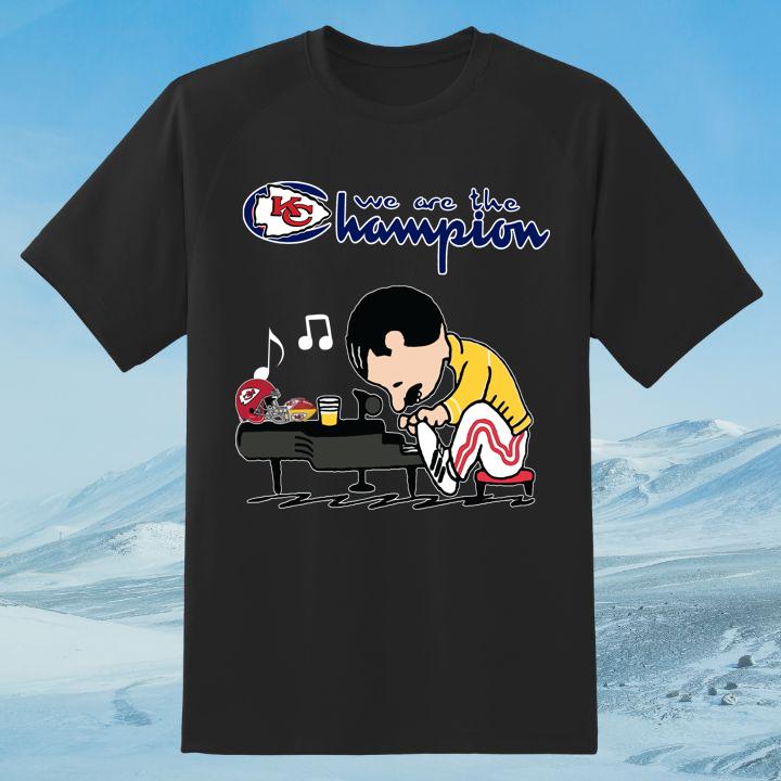 Kansas City Chiefs Freddie Mercury T-Shirt – Celebrate Champions in Style