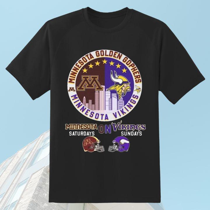 Official Minneapolis Sports Teams Minnesota Golden Gophers & Vikings Shirt