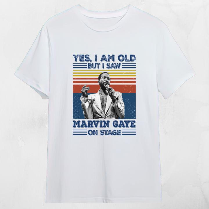 Yes I Am Old But I Saw Marvin Gaye On Stage Signature Vintage T-Shirt - Limited Edition