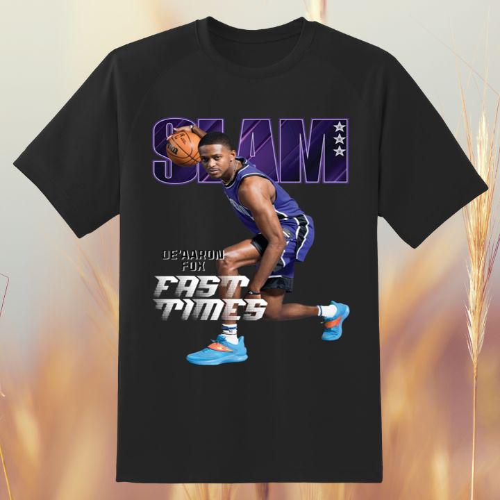 Slam De Aaron Fox Fast Times San Antonio Spurs T-Shirt