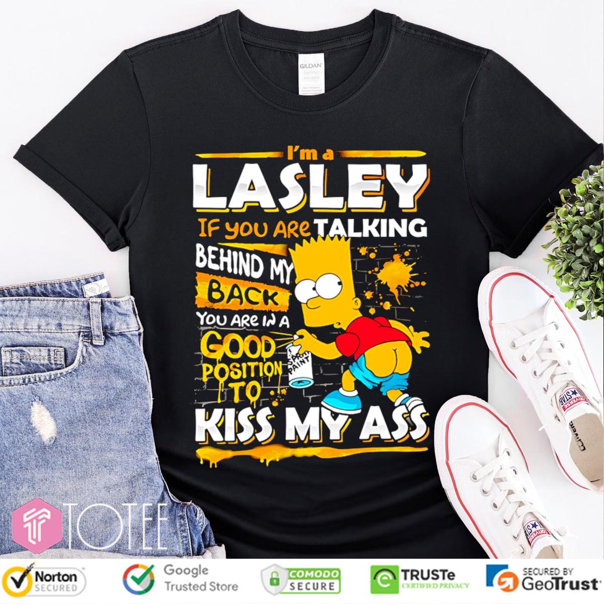 Bart Simpson Im A Lasley Funny Back Talk Attitude Graphic T-Shirt