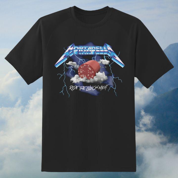 Ride The Lunch Meat Mortadella Funny Lovers Foodie T-Shirt