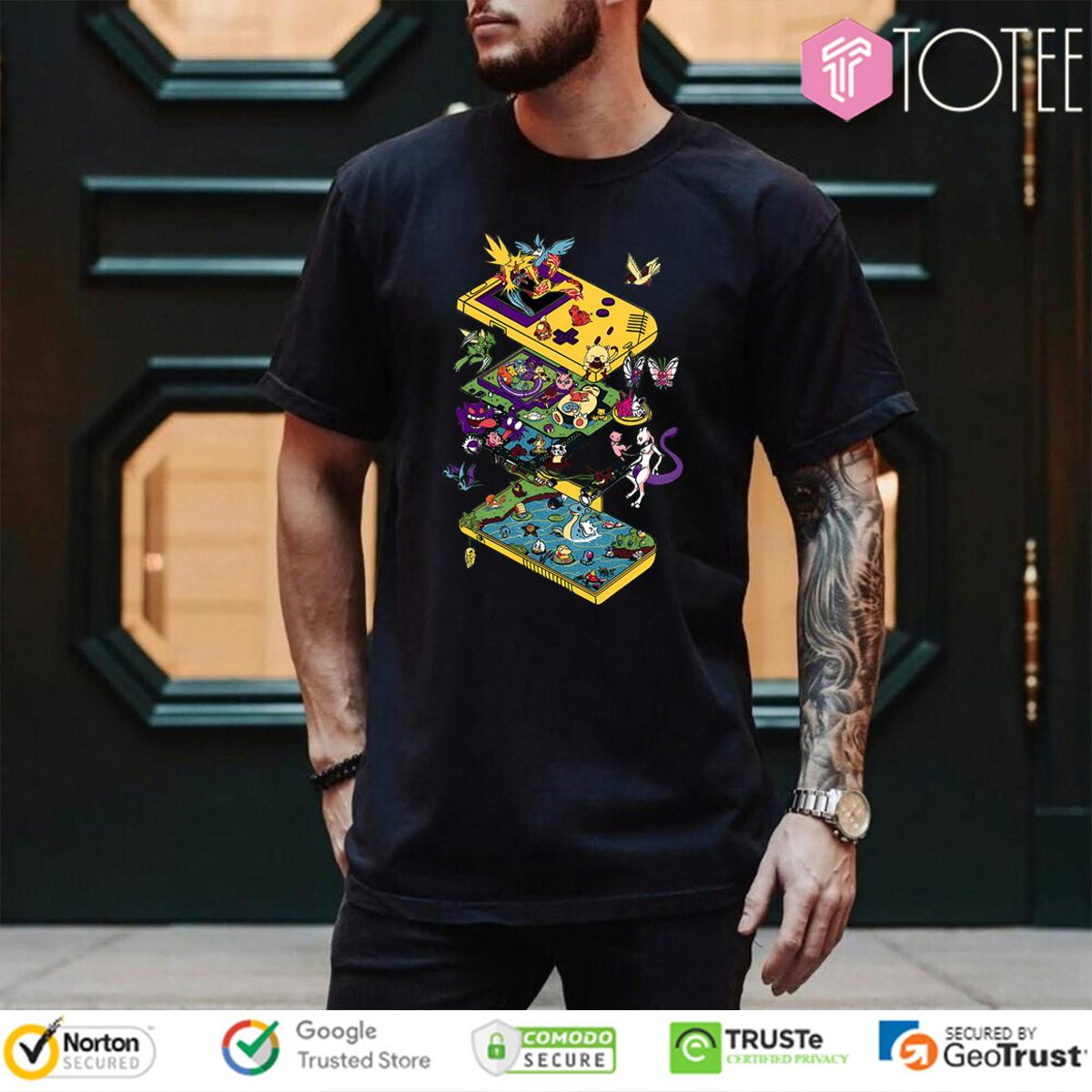 Pokémon Characters Nintendo Game T-Shirt
