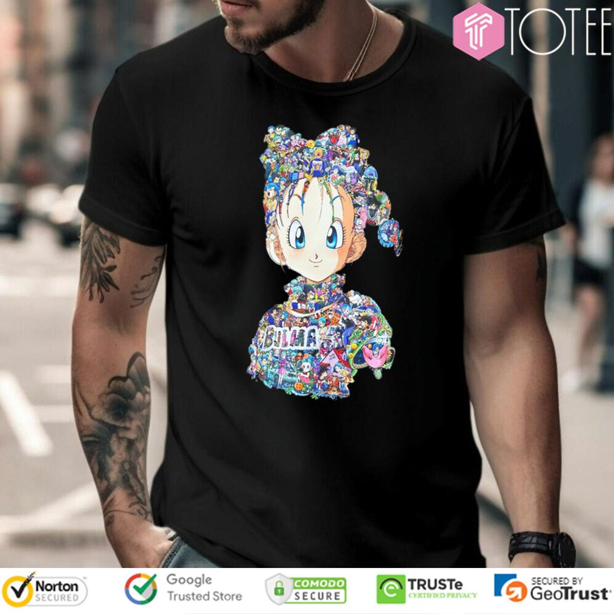 All Characters Inside Bulma Dragon Ball T-Shirt