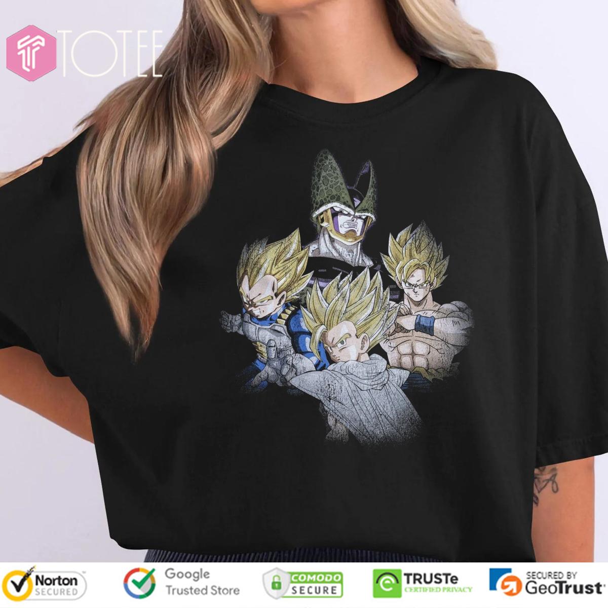Dragon Ball Z Goku Cell Vegeta Gohan Parody Bohemian Rhapsody T-Shirt