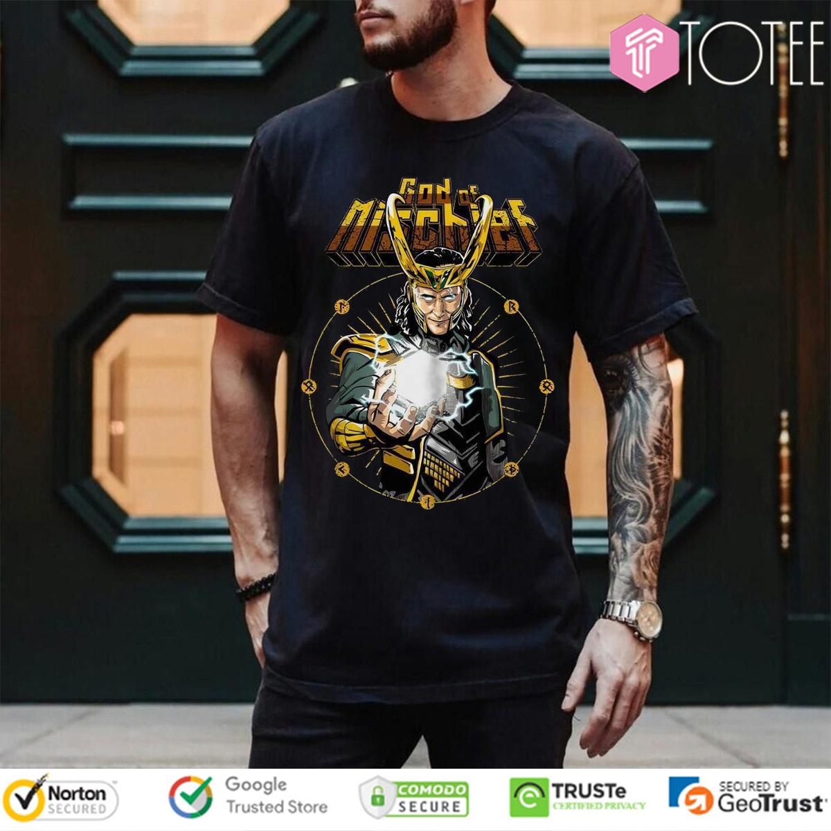 Loki God Of Mischief Marvel Vintage T-Shirt