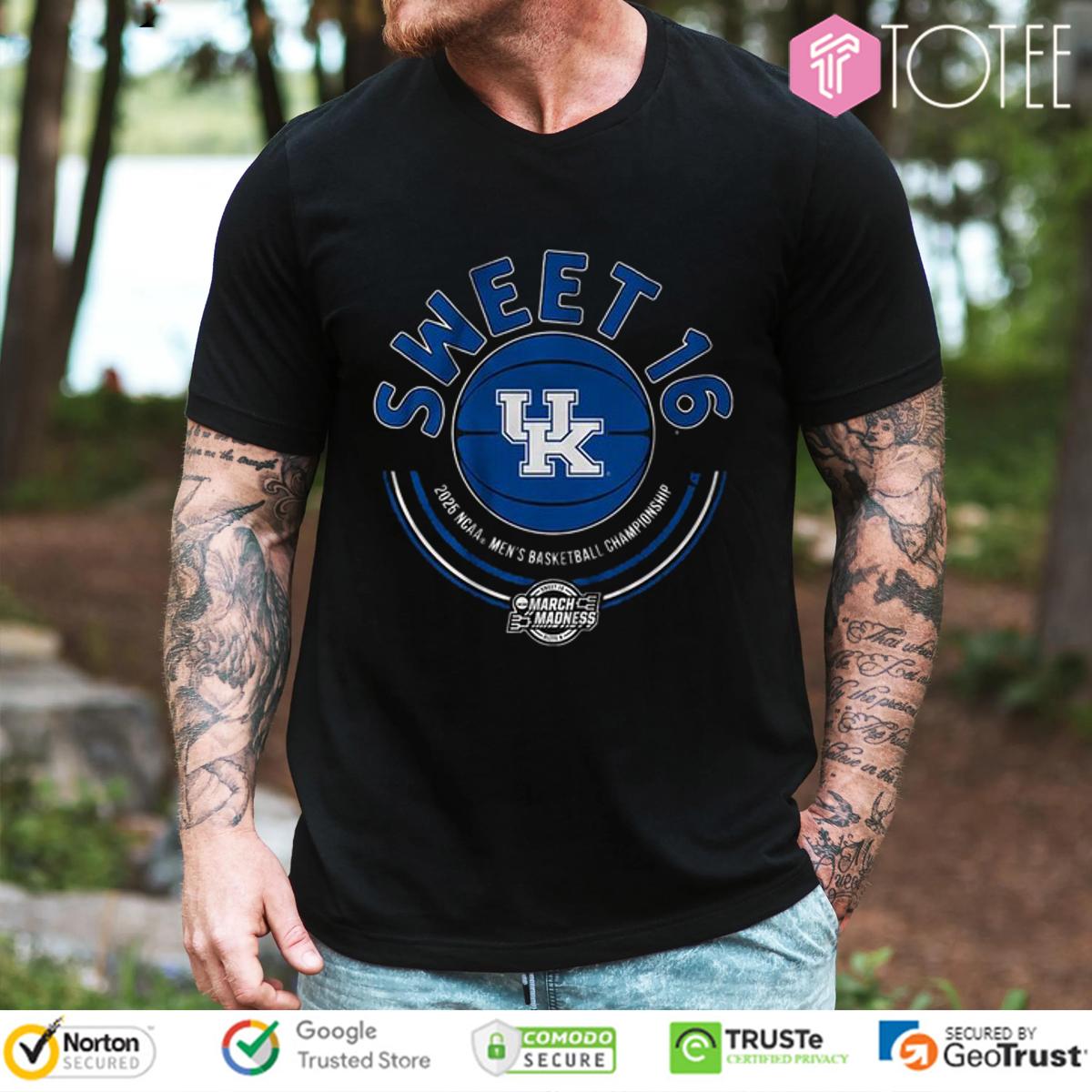 Kentucky Wildcats Sweet Sixteen 2025 NCAA Men's Basketball Championship Shirt