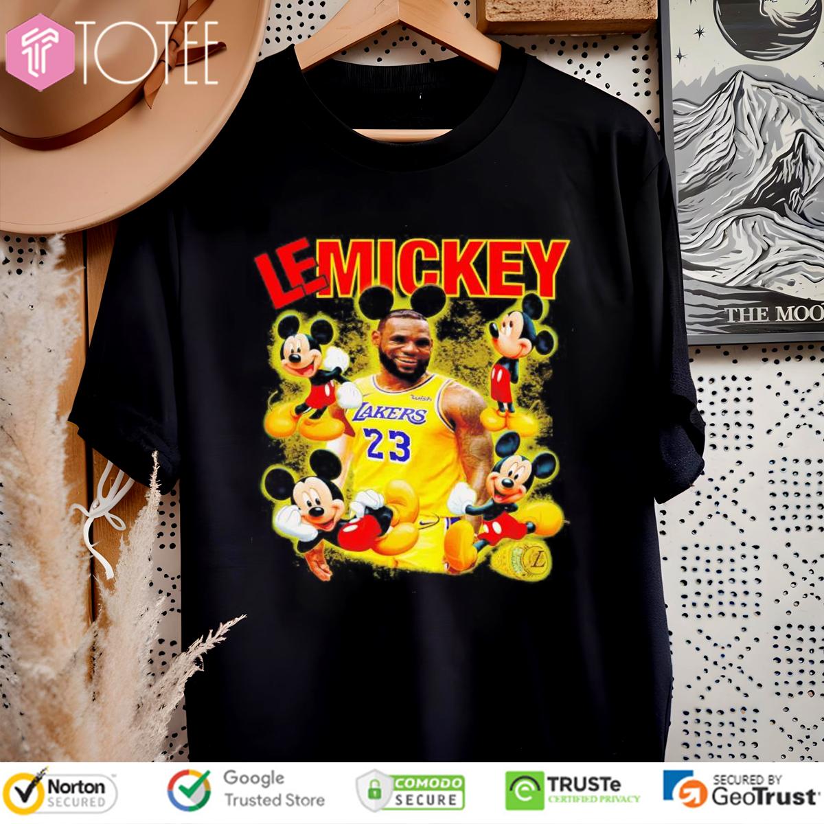 Lakers Lebron James 23 Disney Mickey Mouse T-Shirt