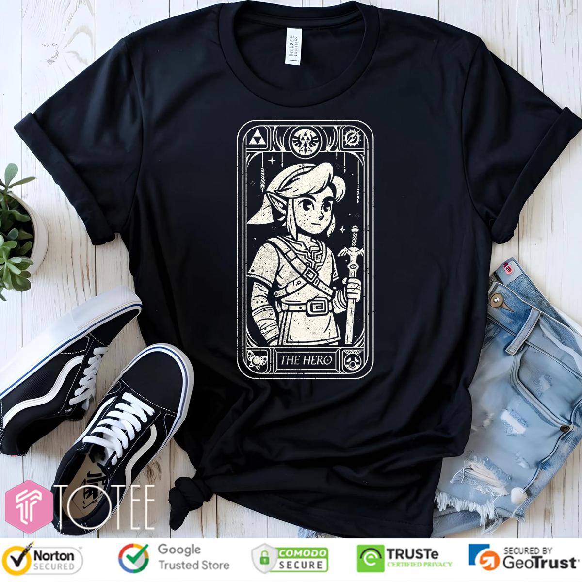 Link The Legend Of Zelda The Hero Tarot T-Shirt