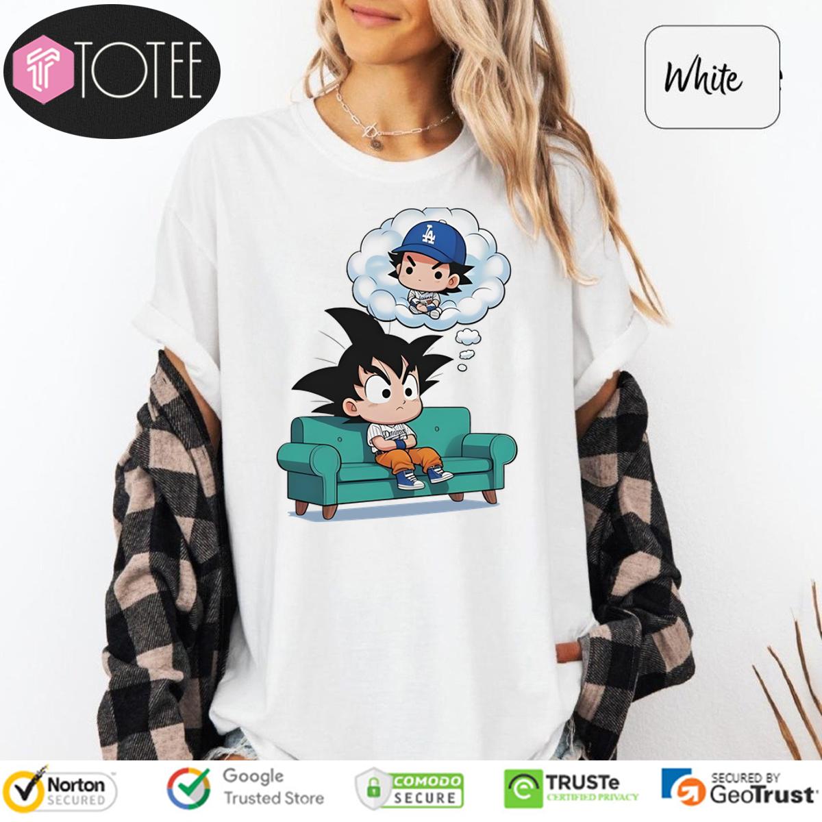 Son Goku Parody Shohei Ohtani Dodgers Dragon Ball T-Shirt