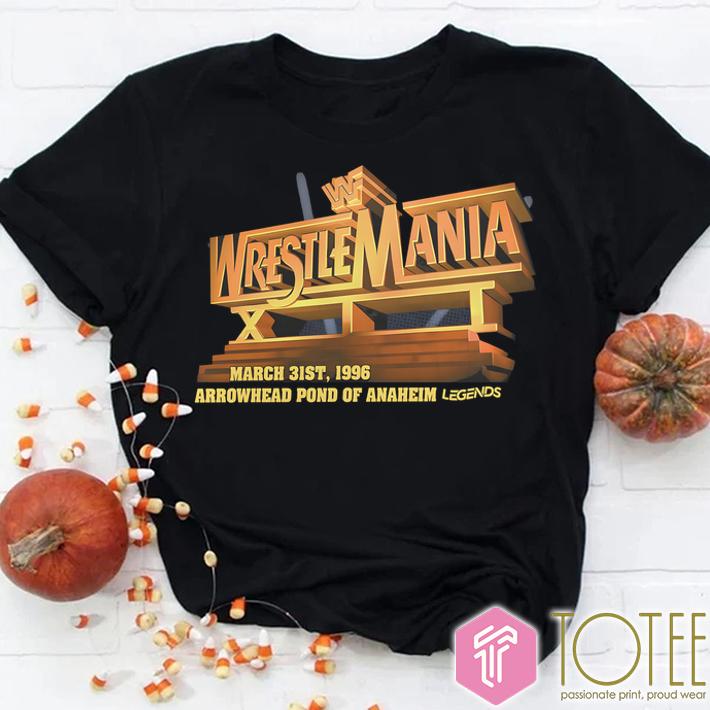 WrestleMania XII March 31 1996 Arrowhead Pond Of Anaheim Legends T-Shirt
