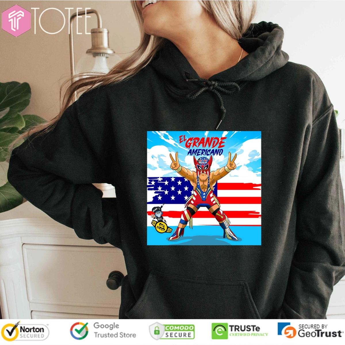 El Grande Americano Cartoon Hoodie